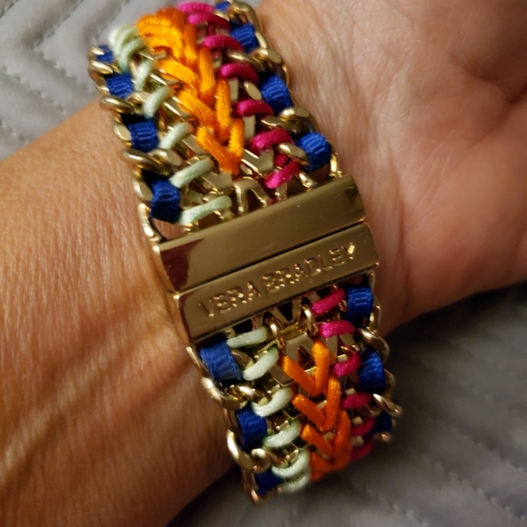 Rainbow Magnetic Clasp Vera Bradley Bracelet - Picture 2 of 5